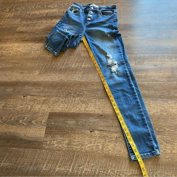 KanCan High Rise Jeans Ripped Festival 27 Stretch Distressed - Picture 8 of 10